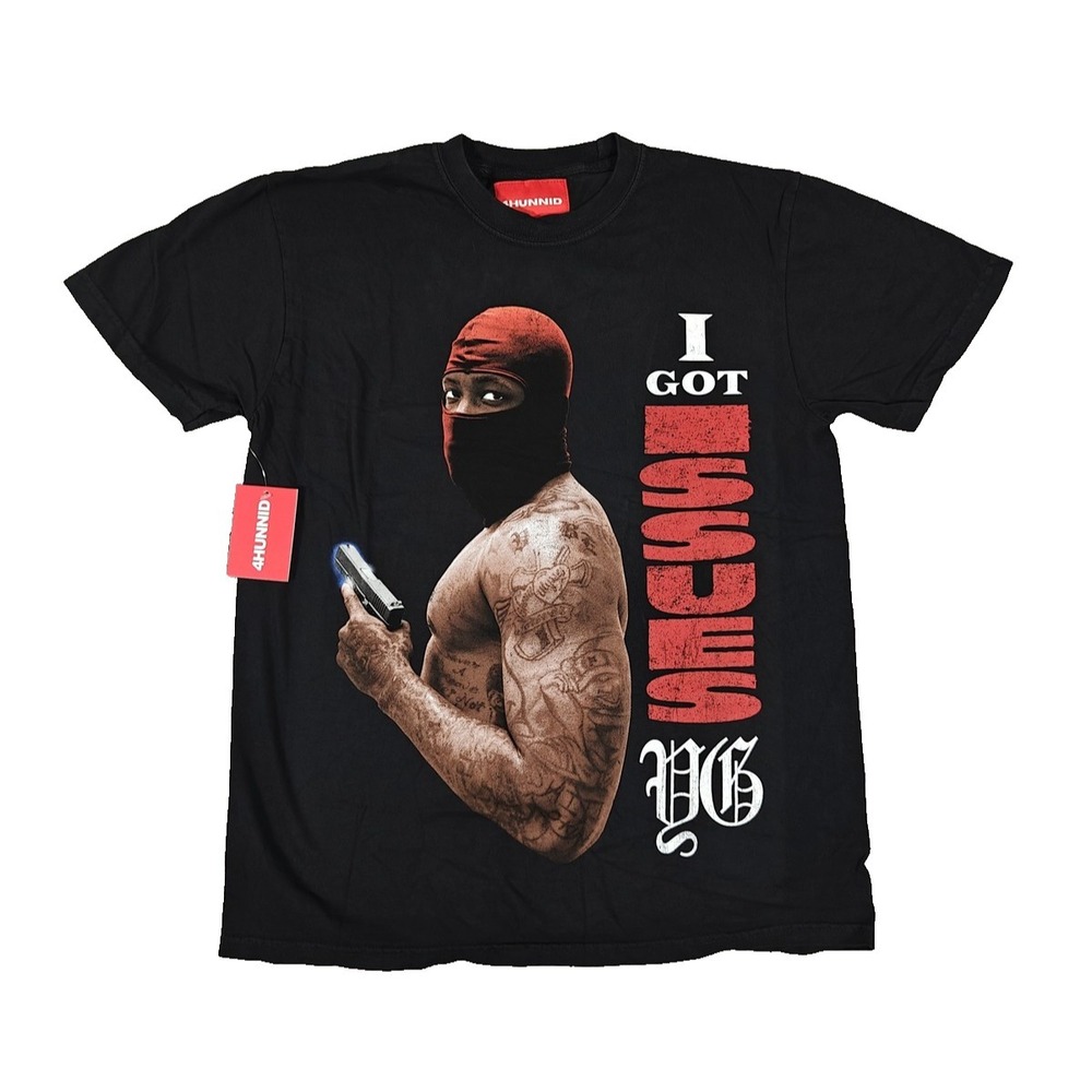 4Hunnid Shirt Mens Medium Black I Got Issues Graphic‎ Tee Streetwear Hip Hop New